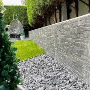 Grey Stone Effect Tiles 520 x 170mm