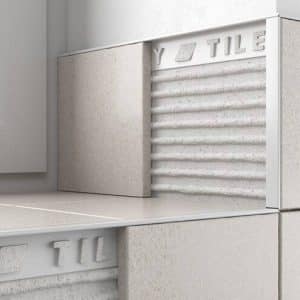 10mm White Plastic Square Edge Tile Trim